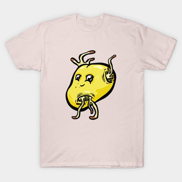 Potato People, Happy New Potato Garden Tips Toons T-Shirt by Garden Tips Toons